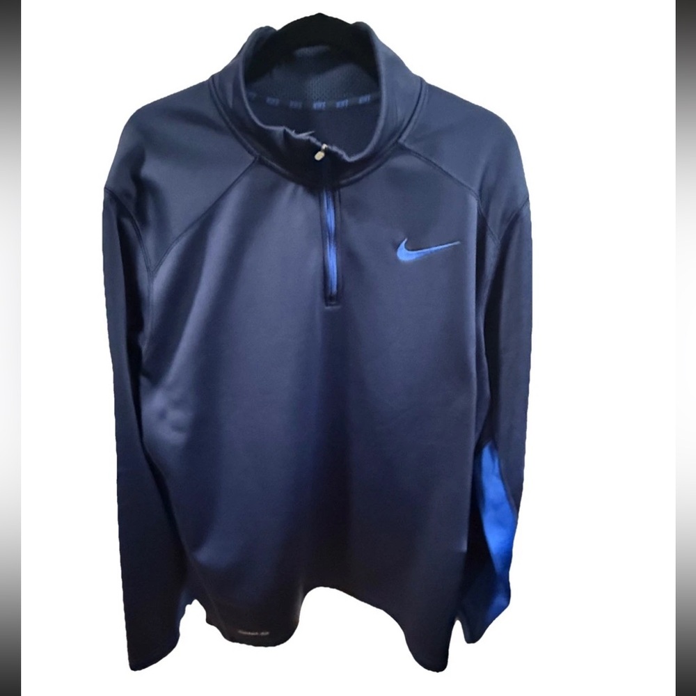 Nike Men’s Therma-Fit 3/4 Zip Blue XL